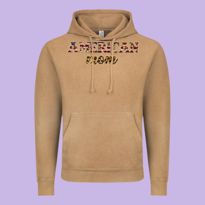 American Mom Vintage Hoodie Designed By Jahusdesignshop