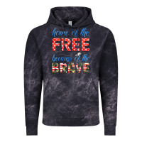 Cloud Black home of the free because of the brave Vintage Hoodie - HRA Design Shop
