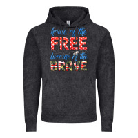 Vintage Black home of the free because of the brave Vintage Hoodie - HRA Design Shop