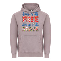 Vintage Zinc home of the free because of the brave Vintage Hoodie - HRA Design Shop