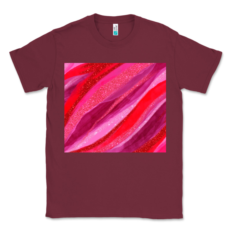 Valentines Day Glitter And Watercolor Classic Tee by AdoDesignShop | Teevron