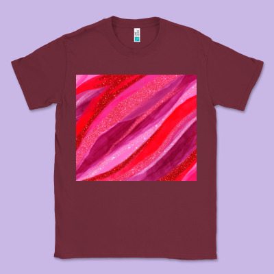 Valentines Day Glitter And Watercolor Classic Tee Designed By Adodesignshop