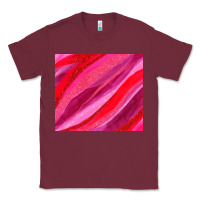 Burgundy valentines day glitter and watercolor Classic Tee - AdoDesignShop