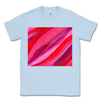 Dusty Blue valentines day glitter and watercolor Classic Tee - AdoDesignShop