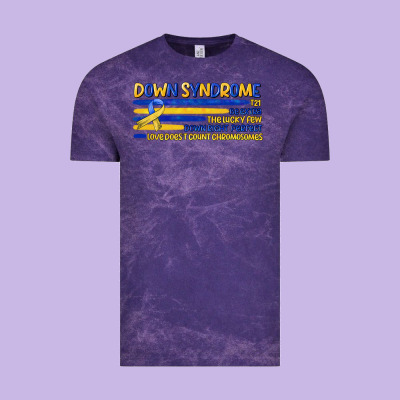 Down Syndrome Vintage Tee Designed By Artiststas