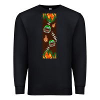 Black American football dad pen wrap Premium Sweatshirt - BundleAndBundleShop