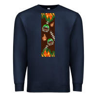 Navy American football dad pen wrap Premium Sweatshirt - BundleAndBundleShop