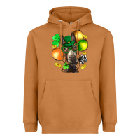 Meerkat St. Patricks Clovers With Donkey Heavyweight Hoodie - BundleAndBundleShop