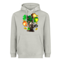 Moon Dust St. Patricks Clovers With Donkey Heavyweight Hoodie - BundleAndBundleShop