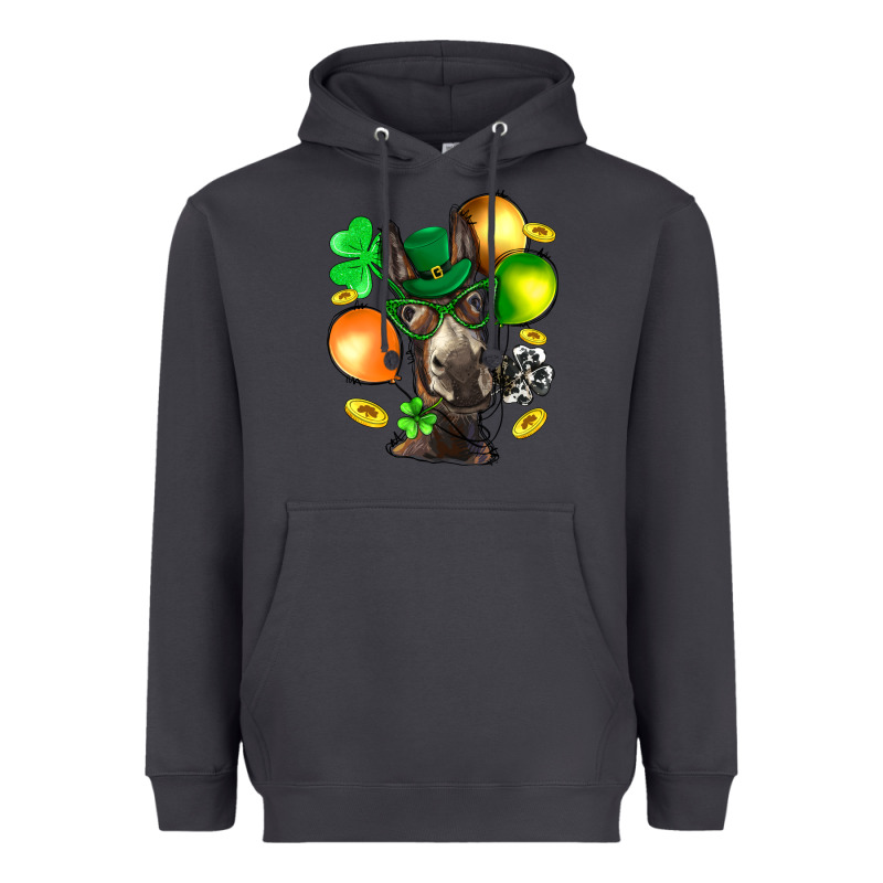 St. Patricks Clovers With Donkey Heavyweight Hoodie by BundleAndBundleShop | Teevron