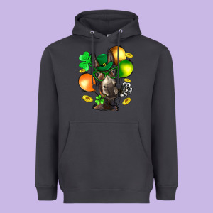 St. Patricks Clovers With Donkey Heavyweight Hoodie Designed By Bundleandbundleshop