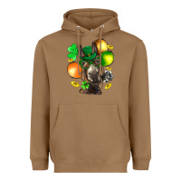 Toasted Coconut St. Patricks Clovers With Donkey Heavyweight Hoodie - BundleAndBundleShop