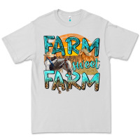 Dove Grey farm sweet farm with horses Premium Tee - texasbilliewilder