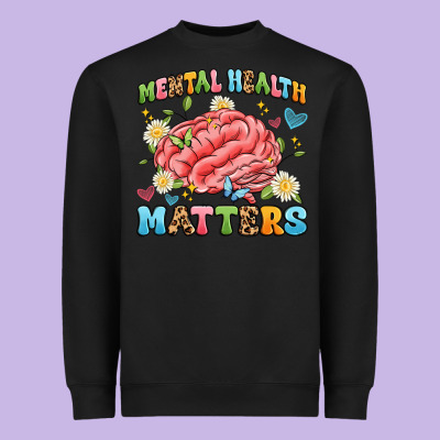 Mental Health Matters Heavyweight Sweatshirt Designed By Artiststas