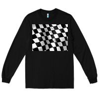 Black race flag 3200x2400 Long Sleeve Tee - AdoDesignShop