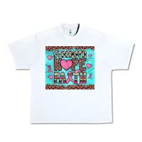 White strength hope faith Urban Heavy Tee - JahusDesignShop