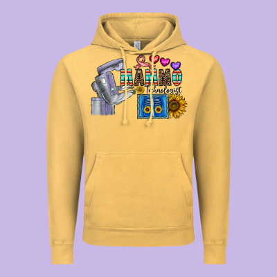 Mammo Technologist Vintage Hoodie Designed By Cowhidedigitalart