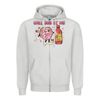 Dove Grey will you be my Zipper Hoodie - MaliasSmallBusiness
