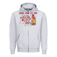 Heather Grey will you be my Zipper Hoodie - MaliasSmallBusiness