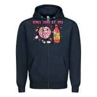 Will You Be My Zipper Hoodie | Teevron