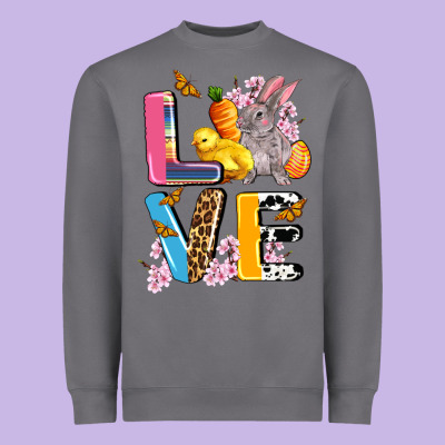 Love Easter Heavyweight Sweatshirt Designed By Adodesignshop