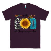 Plum with god all things are possible Classic Tee - Artiststas