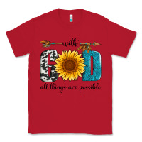 Red with god all things are possible Classic Tee - Artiststas