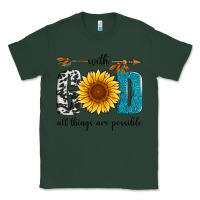 Sports Green with god all things are possible Classic Tee - Artiststas