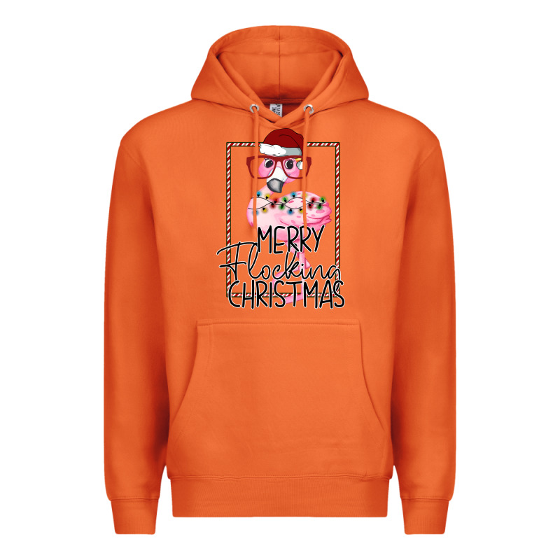 Merryy Flocking Christmas Flamingo Premium Hoodie by Bettercallsaul | Teevron