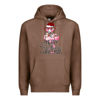 Chestnut Merryy Flocking Christmas Flamingo Premium Hoodie - Bettercallsaul