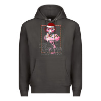 Smoke Merryy Flocking Christmas Flamingo Premium Hoodie - Bettercallsaul