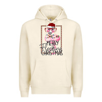 Tofu Merryy Flocking Christmas Flamingo Premium Hoodie - Bettercallsaul
