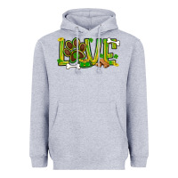 Heather Grey St. Patrick's Day love dog paw Heavyweight Hoodie - BundleAndBundleShop