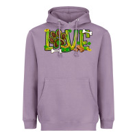 Lavender St. Patrick's Day love dog paw Heavyweight Hoodie - BundleAndBundleShop