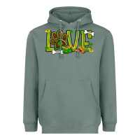 Sage St. Patrick's Day love dog paw Heavyweight Hoodie - BundleAndBundleShop