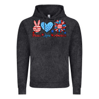 Vintage Black peace love america Vintage Hoodie - HRA Design Shop