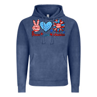 Vintage Denim peace love america Vintage Hoodie - HRA Design Shop