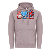 Vintage Zinc peace love america Vintage Hoodie - HRA Design Shop