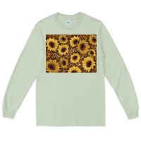Matcha sunflower leopard background 3200x2400 Long Sleeve Tee - AdoDesignShop