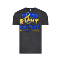 Vintage Black down right perfect down syndrome Vintage Tee - Artiststas