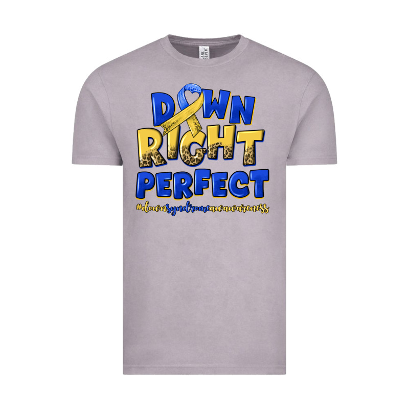 Down Right Perfect Down Syndrome Vintage Tee by Artiststas | Teevron