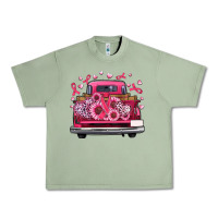 Oil Green breast cancer farm truck Urban Heavy Tee - Artiststas