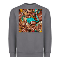Storm football cactus sunflower seamless pattern Heavyweight Sweatshirt - JahusDesignShop