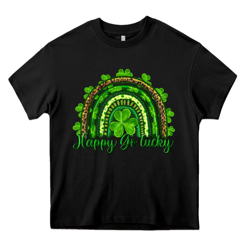 St. Patricks Day Happy Go Lucky Heavy Core Tee by RanaPortraitStore | Teevron