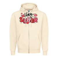 Sandshell hey sugar valentines day Zipper Hoodie - MaliasSmallBusiness