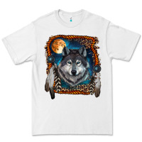 White Wolf And Feathers Premium Tee - RanaPortraitStore