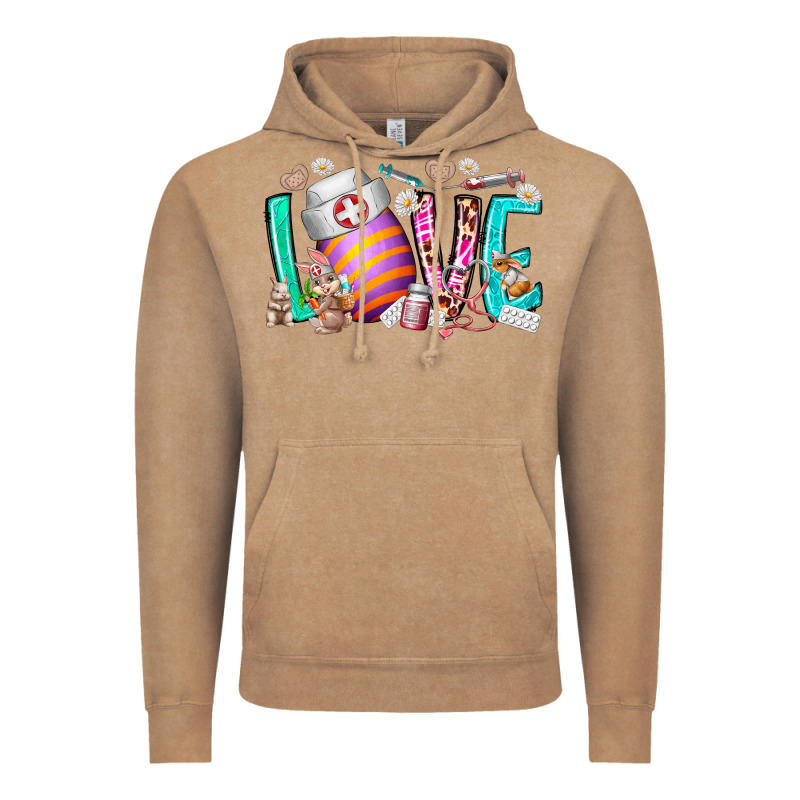 Love Easter Day Nurse Vintage Hoodie by RacoonDesign | Teevron
