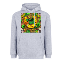 Heather Grey St. Patricks good luck with cow digital paper Heavyweight Hoodie - BundleAndBundleShop