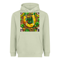 Matcha St. Patricks good luck with cow digital paper Heavyweight Hoodie - BundleAndBundleShop