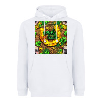 White St. Patricks good luck with cow digital paper Heavyweight Hoodie - BundleAndBundleShop